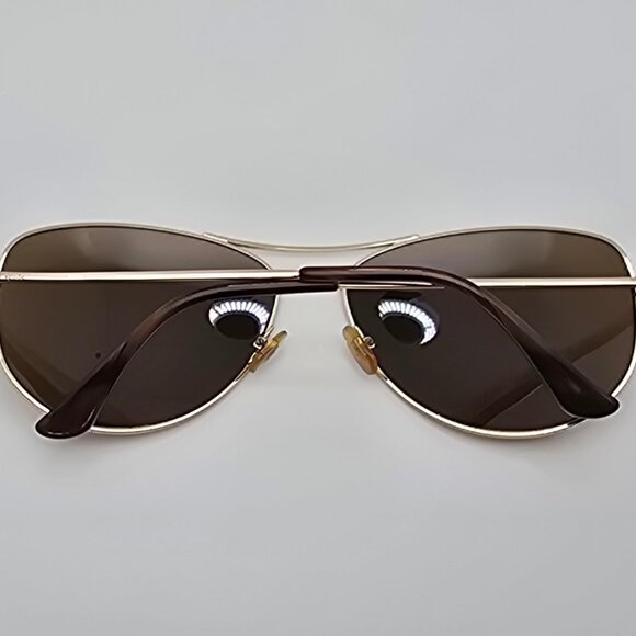 Kate Spade Ally P/S Gold Frame Polarized Brown Lens Aviator Sunglasses 60-15-135 - Picture 10 of 13